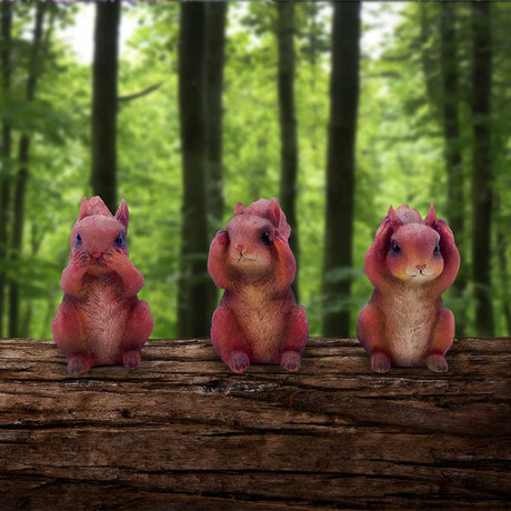 Three Wise Squirrel Figurines 9cm: 1 - Figures & Collectables By Gift Moments