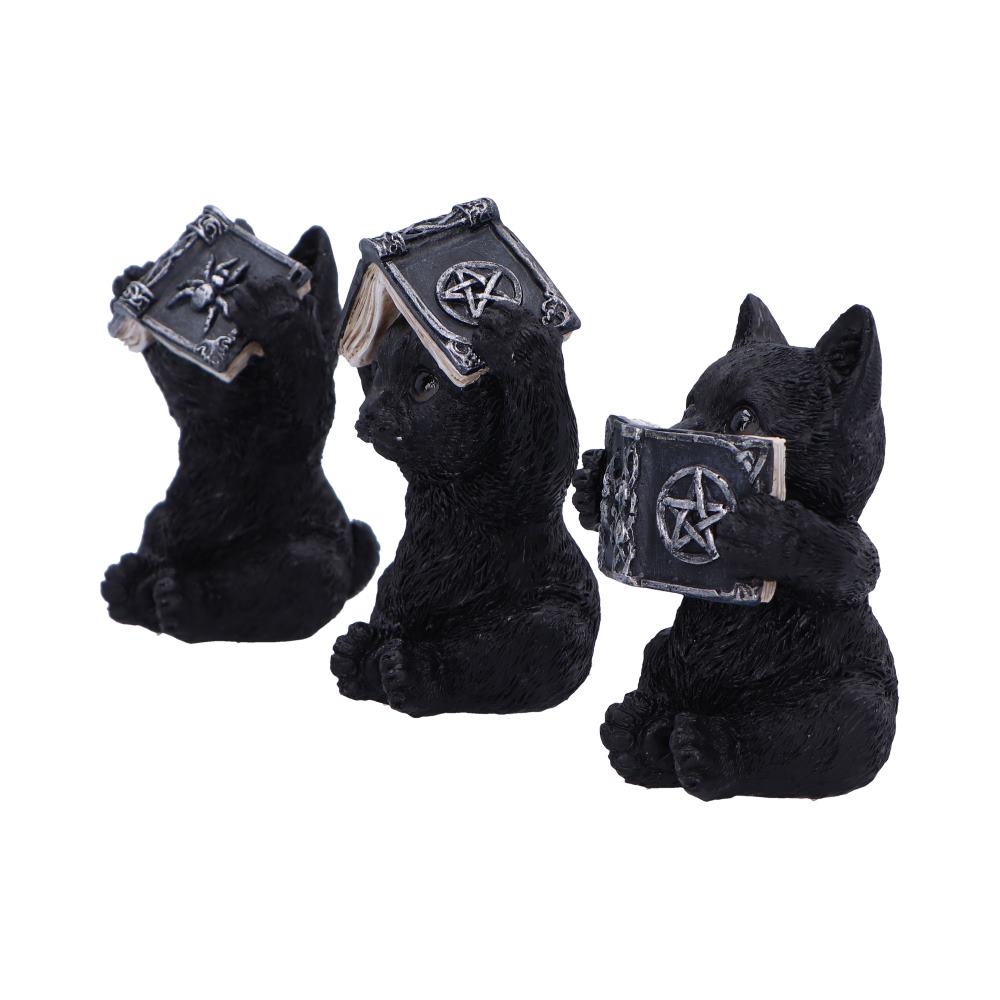 Three Wise Witchy Black Spell Cats 8.5cm: 3 - Figures & Collectables By Gift Moments