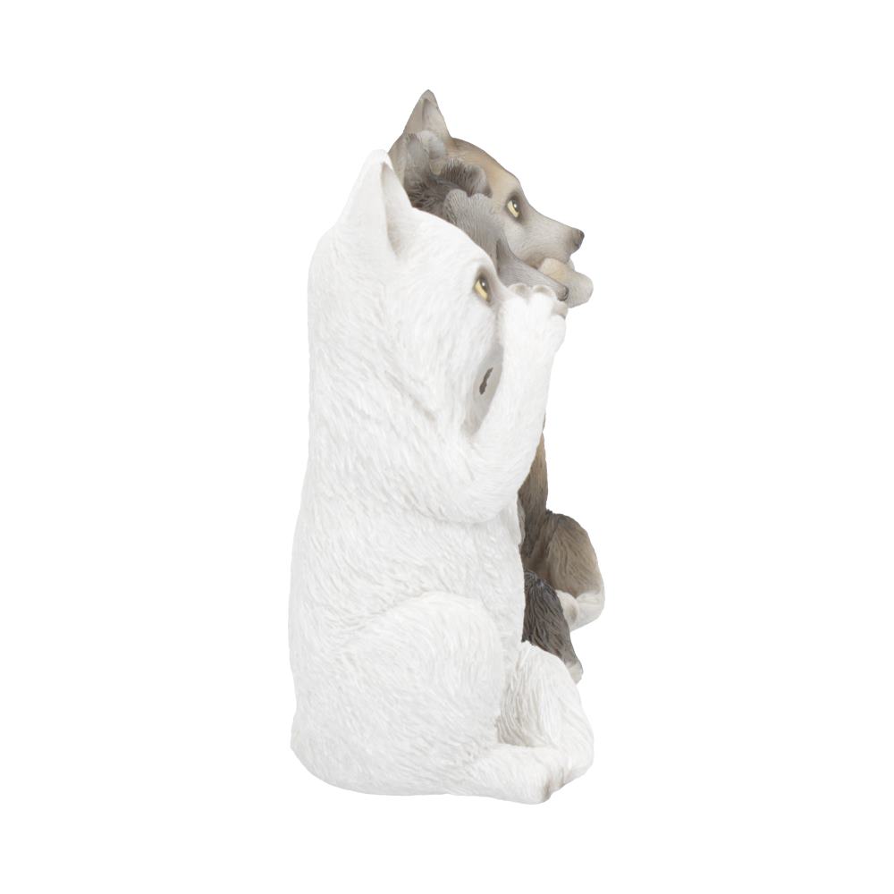 Three Wise Wolves Figurines 10cm: 5 - Figurines Small (Under 15cm) By NN Designs