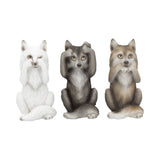 Three Wise Wolves Figurines 10cm: 2 - Figurines Small (Under 15cm) By NN Designs