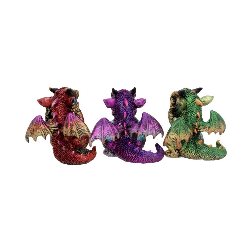 Three Wiselings Figurines Dragon Dragonling Ornaments: 5 - Figures & Collectables By Gift Moments
