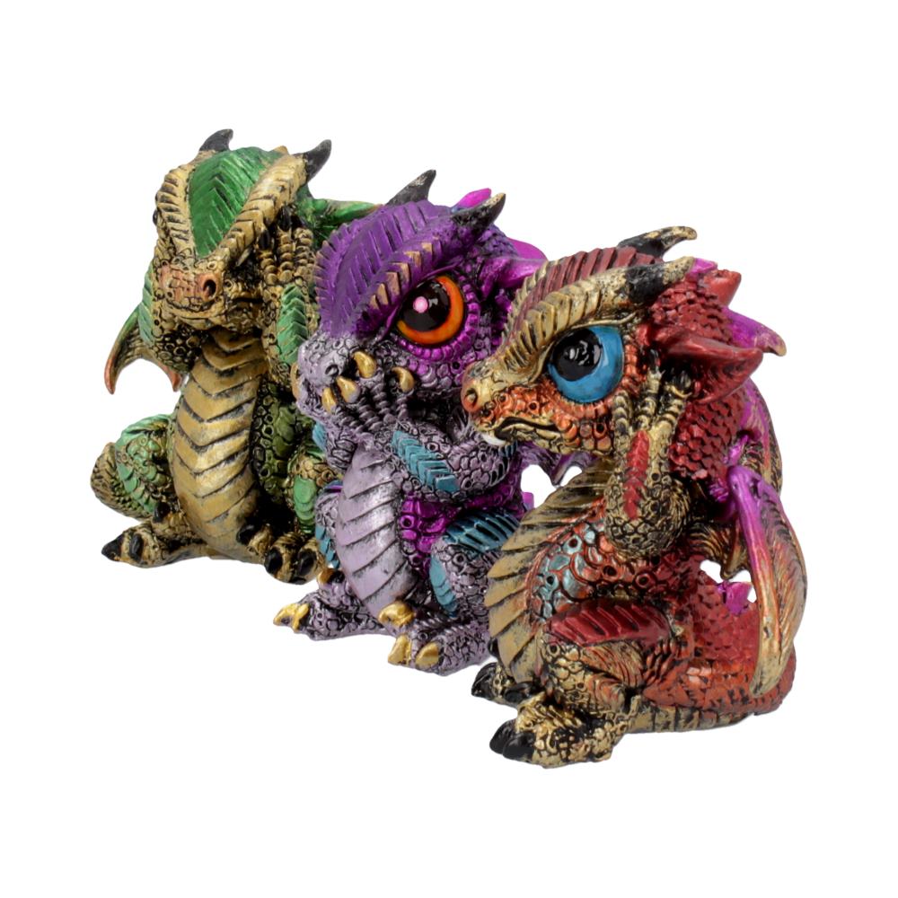 Three Wiselings Figurines Dragon Dragonling Ornaments: 3 - Figures & Collectables By Gift Moments