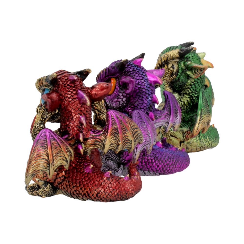 Three Wiselings Figurines Dragon Dragonling Ornaments: 4 - Figures & Collectables By Gift Moments