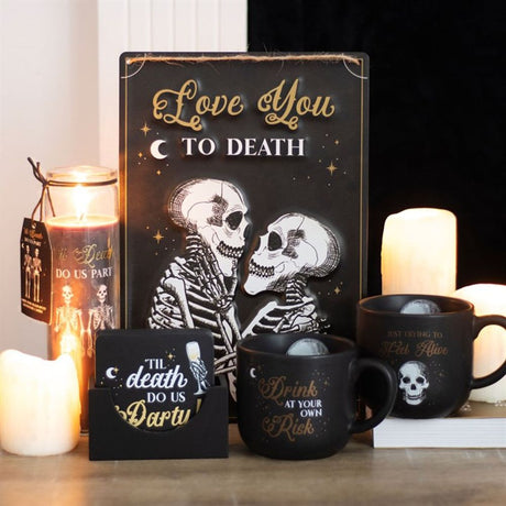 Til Death Do Us Part Amber Noir Tube Candle: 5 - Candles By Gift Moments
