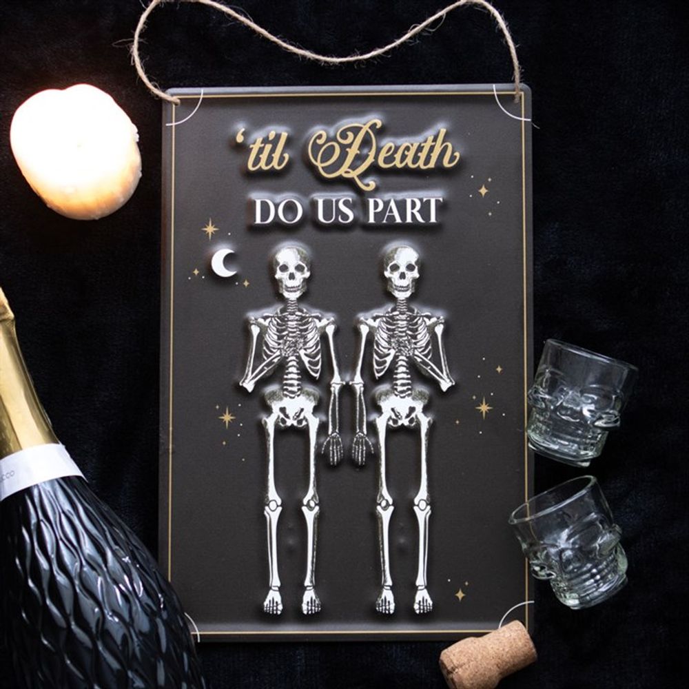 Til Death Do Us Part Hanging Metal Sign: 1 - By Gift Moments
