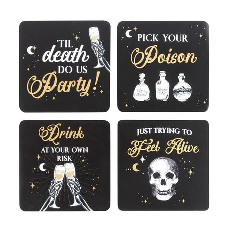 Til Death Do Us Party Coaster Set: 1 - Coasters By Gift Moments