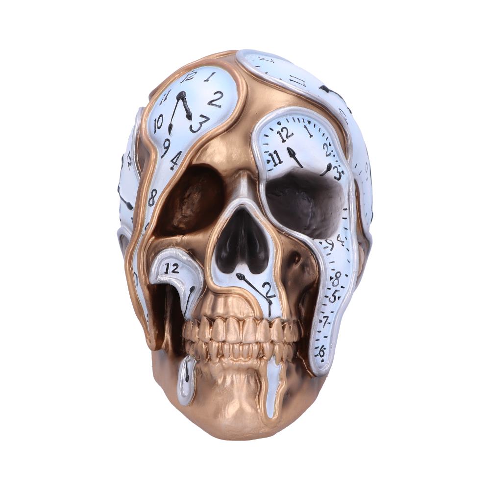 Time Goes By Clock Skull 17.5cm: 3 - Figures & Collectables By NN Designs