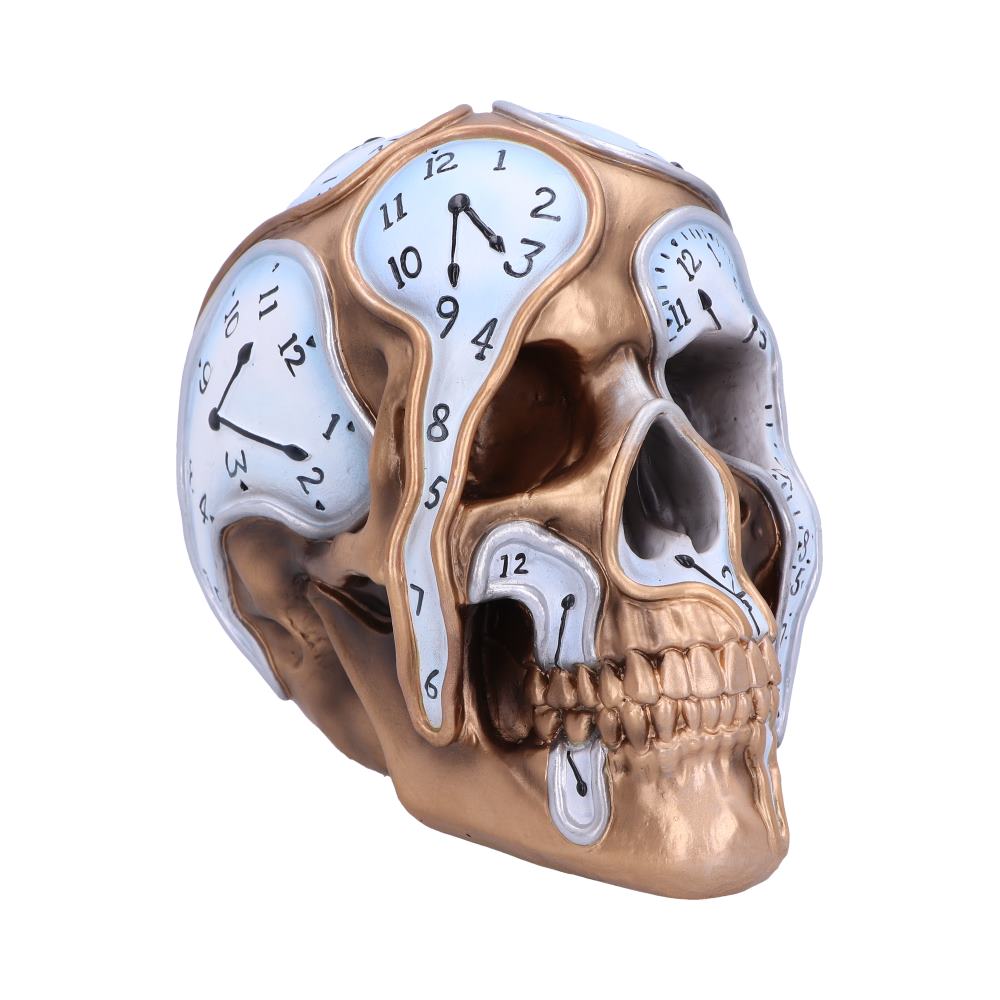 Time Goes By Clock Skull 17.5cm: 2 - Figures & Collectables By NN Designs