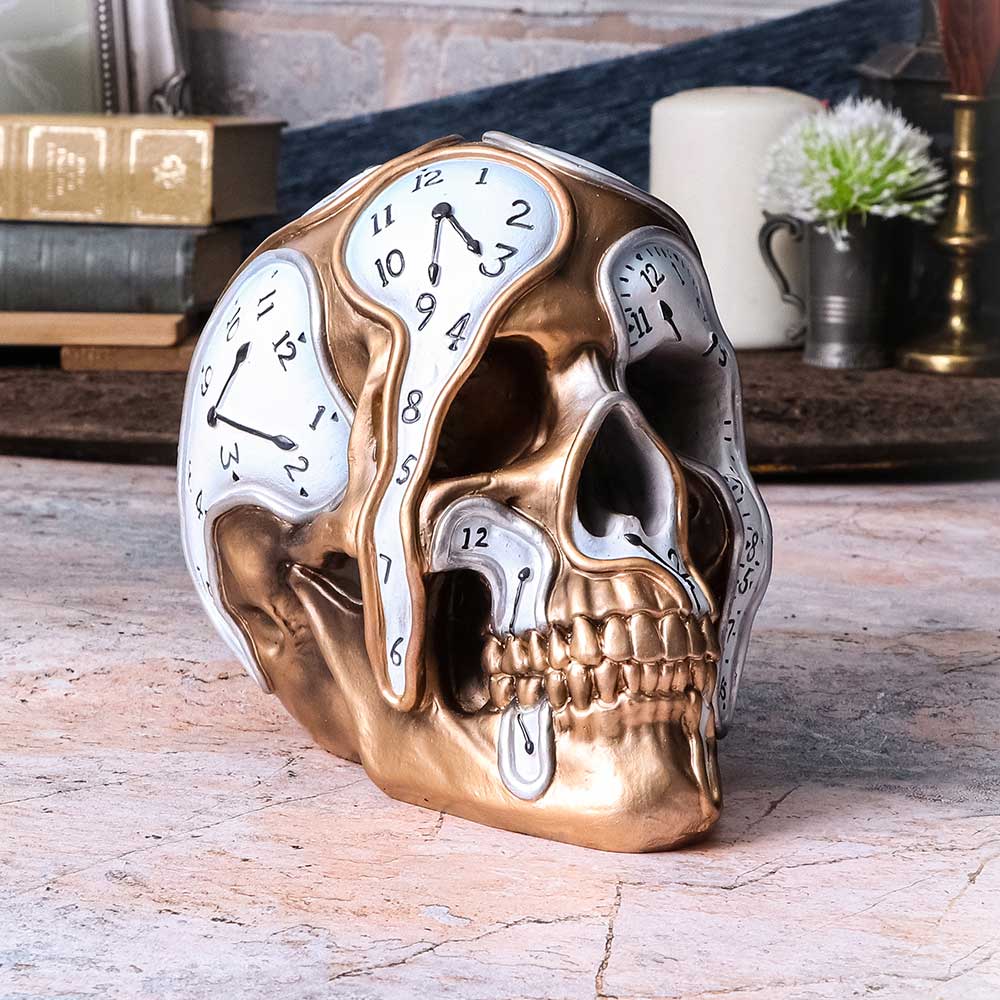 Time Goes By Clock Skull 17.5cm: 1 - Figures & Collectables By NN Designs