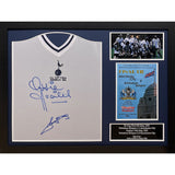 Tottenham Hotspur FC 1981 Ardiles & Villa Signed Shirts (Dual Framed): 1 Signed Memorabilia By Tottenham Hotspur