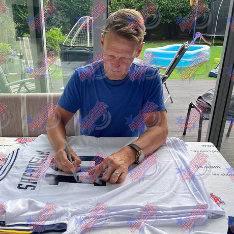Tottenham Hotspur FC 1994 Klinsmann & Sheringham Signed Shirts (Dual Framed): 2 - Signed Memorabilia By Tottenham