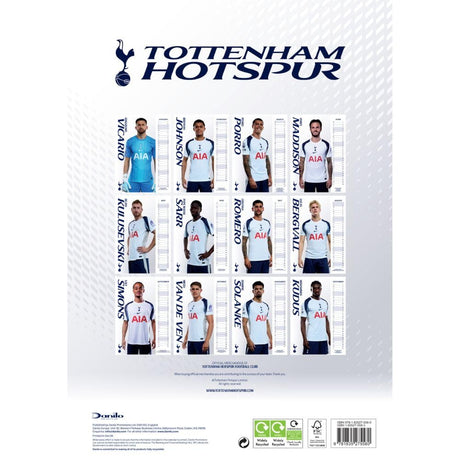 Tottenham Hotspur FC A3 Calendar 2026: 4 - Calendars By Tottenham Hotspur
