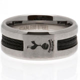 Tottenham Hotspur FC Black Inlay Ring Large: 1 - Jewellery By Tottenham Hotspur