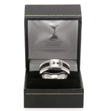 Tottenham Hotspur FC Black Inlay Ring Large: 2 - Jewellery By Tottenham Hotspur