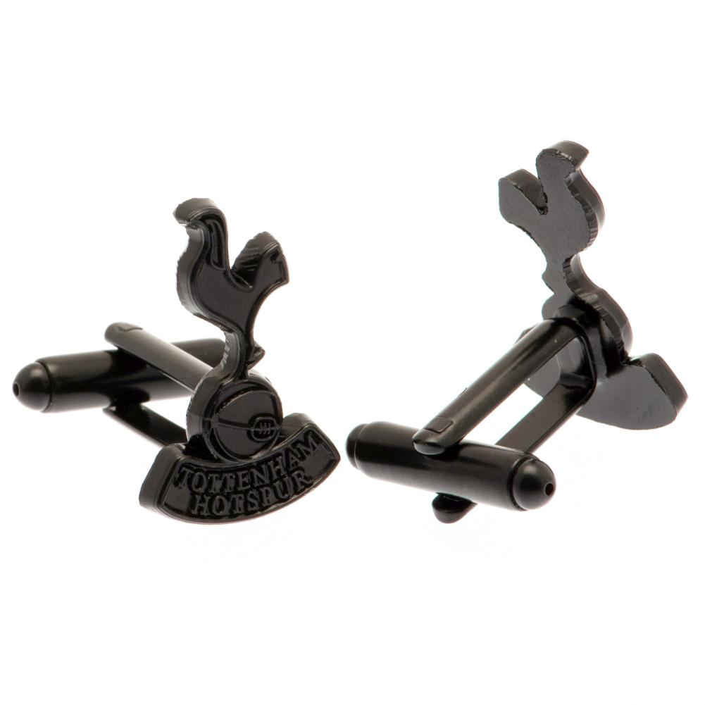 Tottenham Hotspur FC Black IP Cufflinks: 2 - Cufflinks & Tie Slides By Tottenham Hotspur