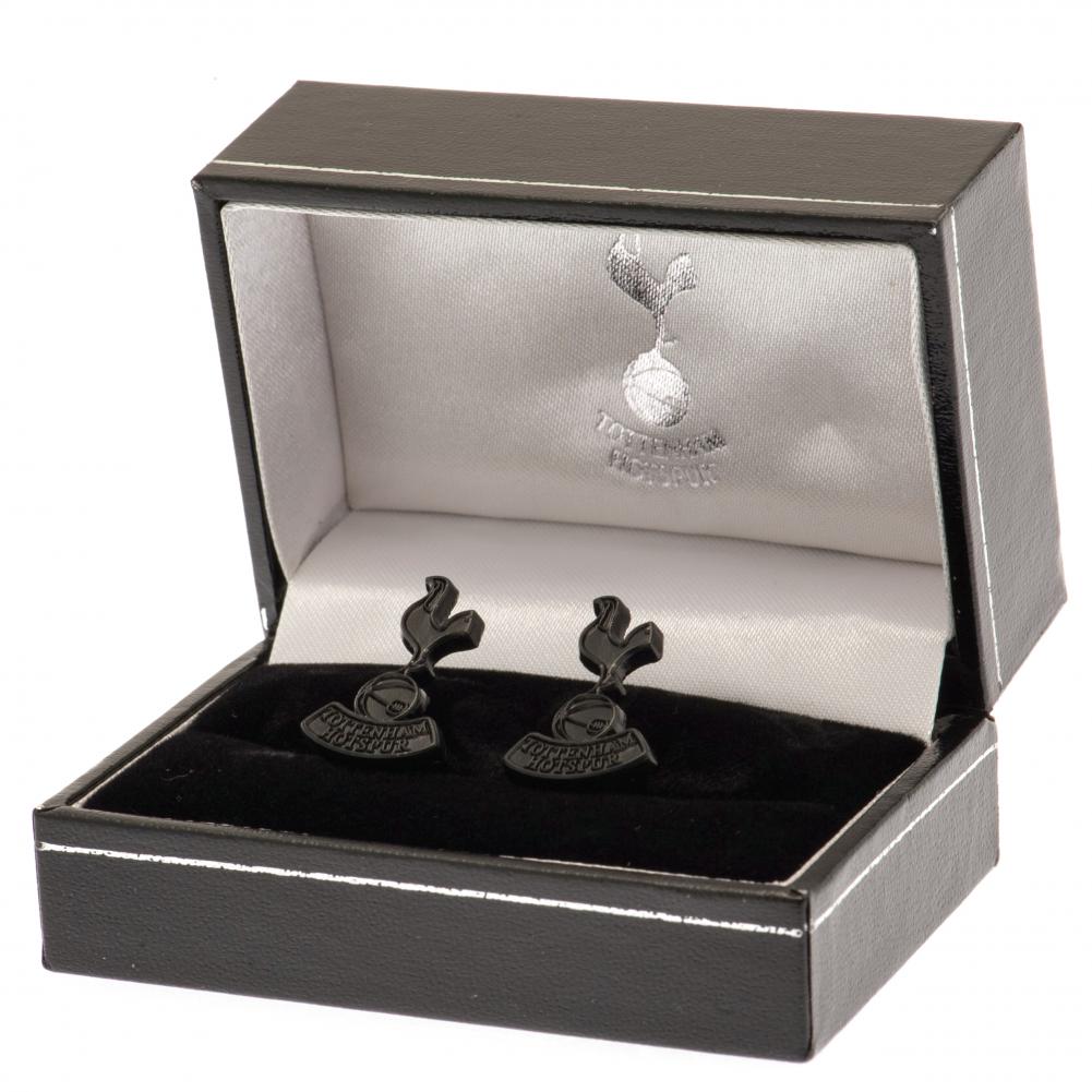 Tottenham Hotspur FC Black IP Cufflinks: 1 - Cufflinks & Tie Slides By Tottenham Hotspur