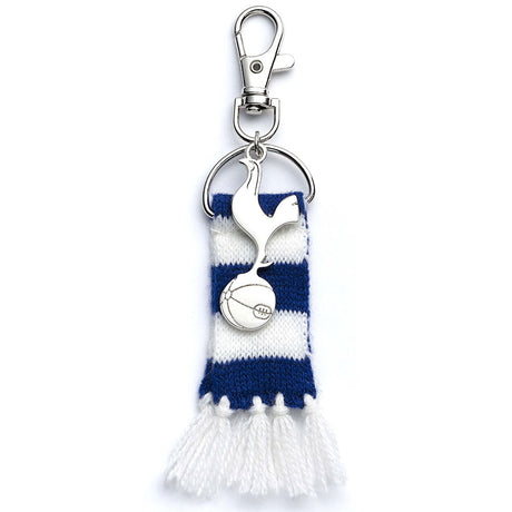 Tottenham Hotspur FC Blue Bar Scarf Bag Charm: 2 - Keyrings By Tottenham Hotspur