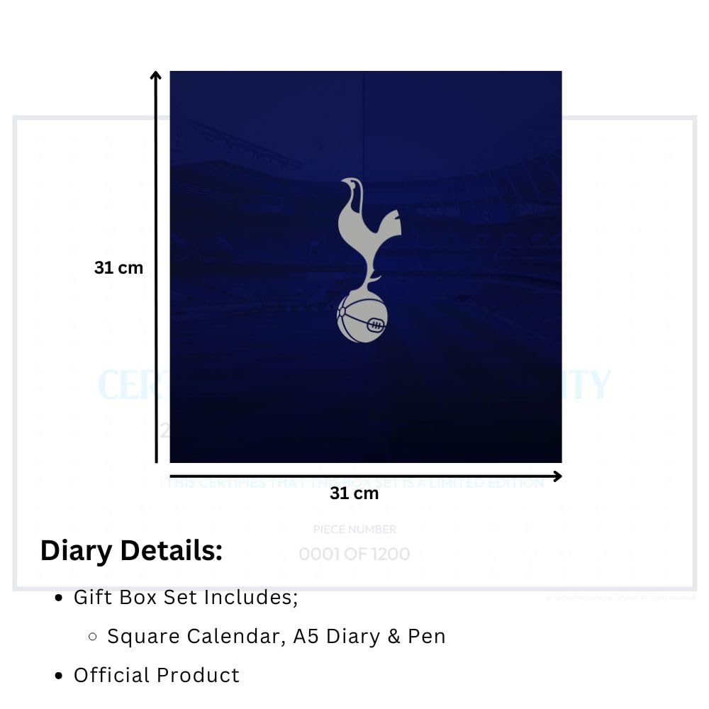 Tottenham Hotspur FC Calendar & Diary Musical Gift Box 2026: 7 - Calendars By Tottenham Hotspur
