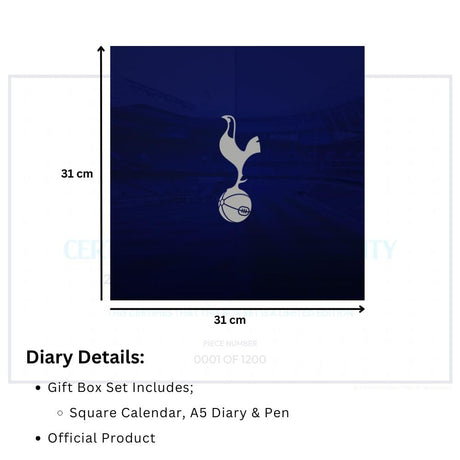 Tottenham Hotspur FC Calendar & Diary Musical Gift Box 2026: 7 - Calendars By Tottenham Hotspur