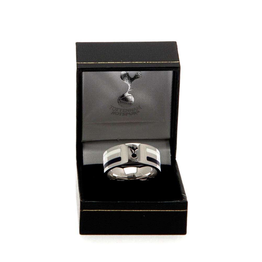 Tottenham Hotspur FC Colour Stripe Ring Medium: 3 - Jewellery By Tottenham Hotspur
