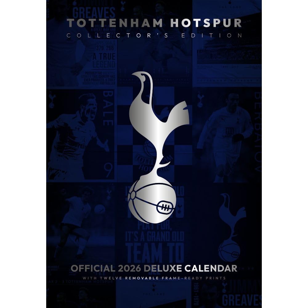 Tottenham Hotspur FC Deluxe Calendar 2026: 1 - Calendars By Tottenham Hotspur