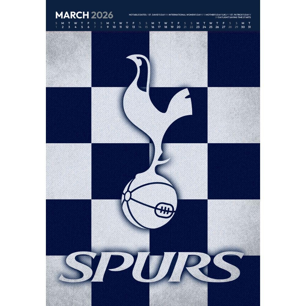 Tottenham Hotspur FC Deluxe Calendar 2026: 2 - Calendars By Tottenham Hotspur