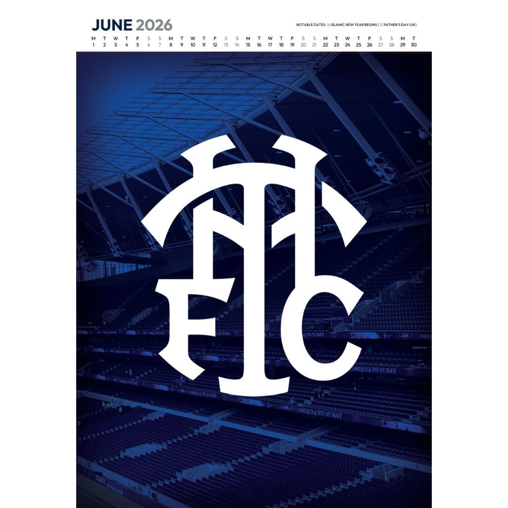 Tottenham Hotspur FC Deluxe Calendar 2026: 3 - Calendars By Tottenham Hotspur