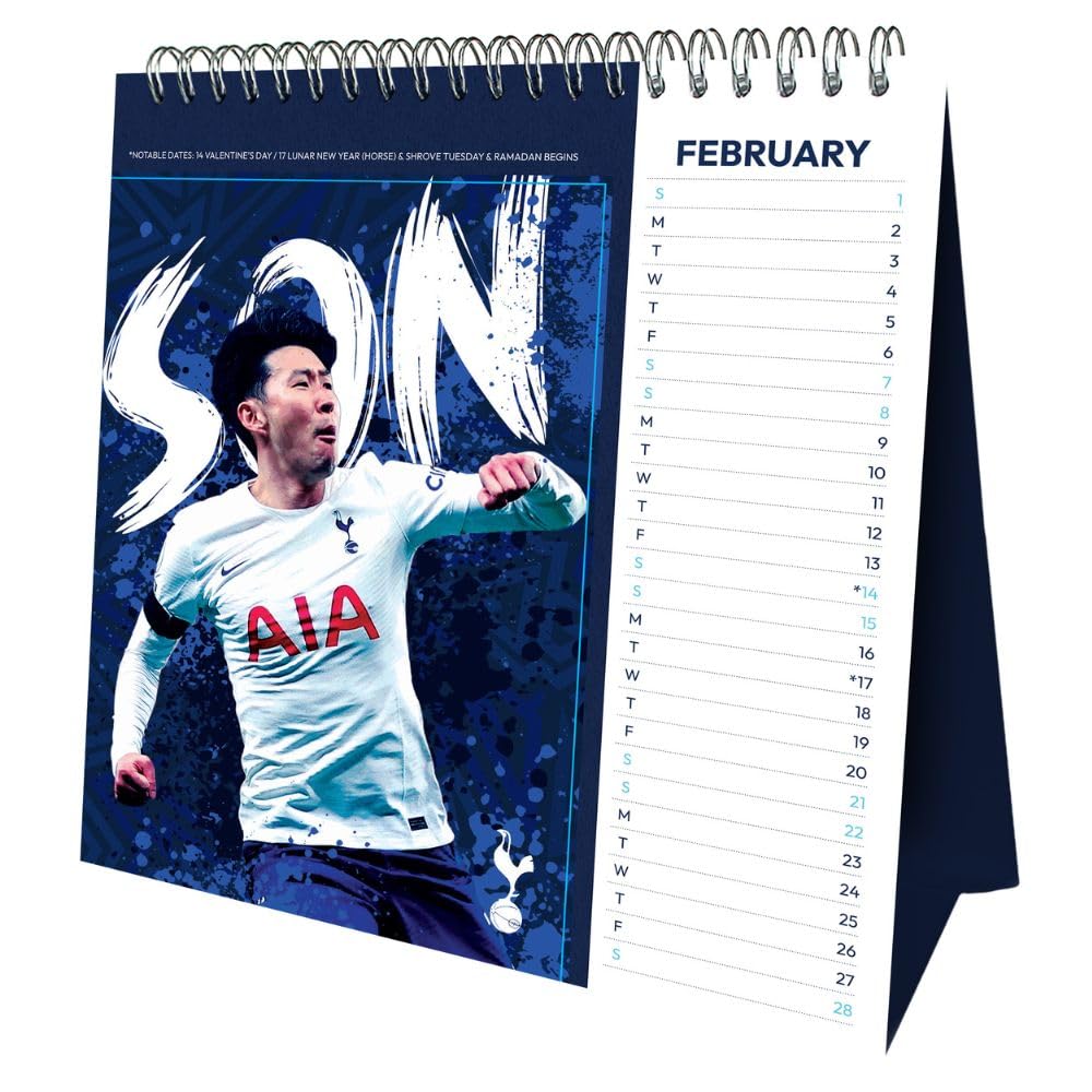 Tottenham Hotspur FC Desktop Calendar 2026: 2 - Calendars By Tottenham Hotspur