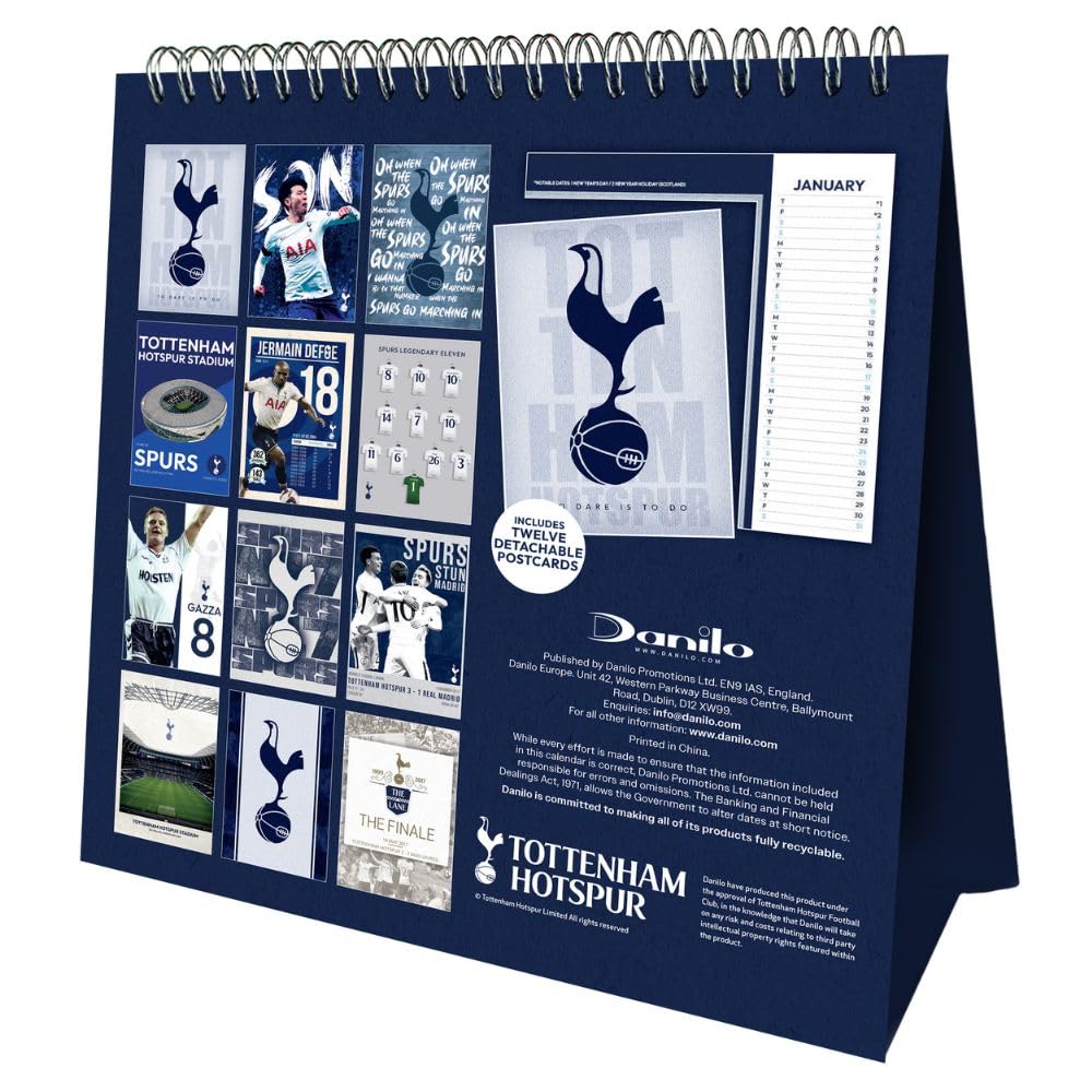 Tottenham Hotspur FC Desktop Calendar 2026: 3 - Calendars By Tottenham Hotspur
