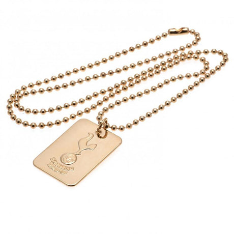 Tottenham Hotspur FC Gold Plated Dog Tag & Chain: 3 - Jewellery By Tottenham Hotspur