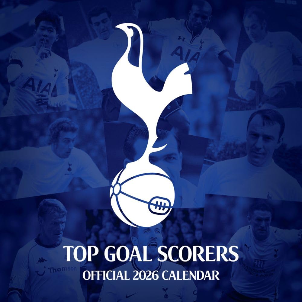 Tottenham Hotspur FC Legends Square Calendar 2026: 1 - Calendars By Tottenham Hotspur