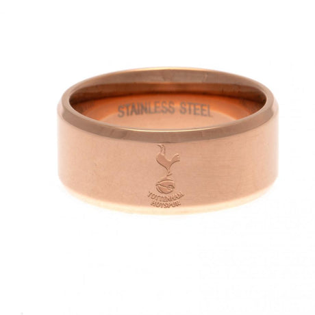 Tottenham Hotspur FC Rose Gold Plated Ring Large: 1 - Jewellery By Tottenham Hotspur
