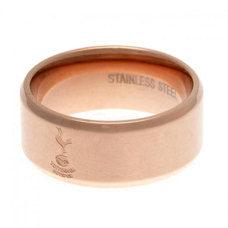 Tottenham Hotspur FC Rose Gold Plated Ring Medium: 2 - Jewellery By Tottenham Hotspur