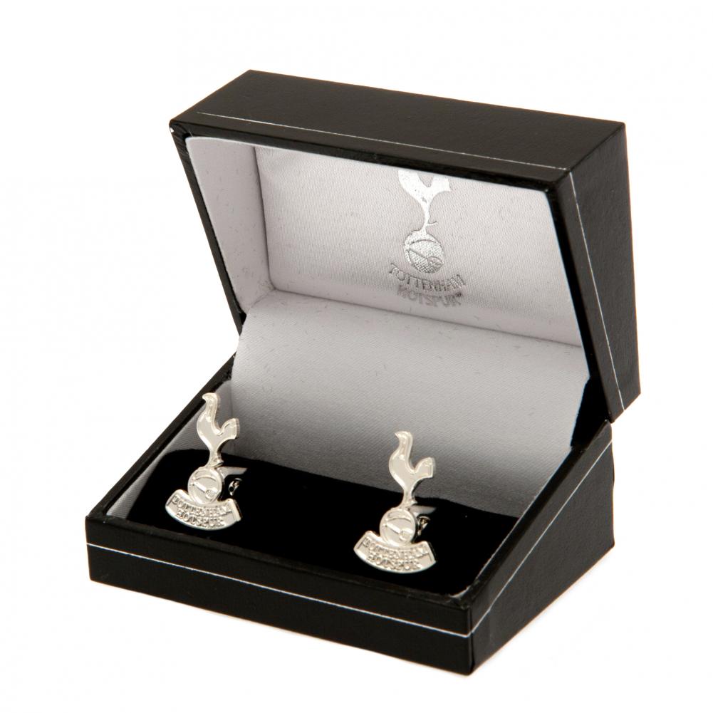 Tottenham Hotspur FC Silver Plated Formed Cufflinks: 1 - Cufflinks & Tie Slides By Tottenham Hotspur