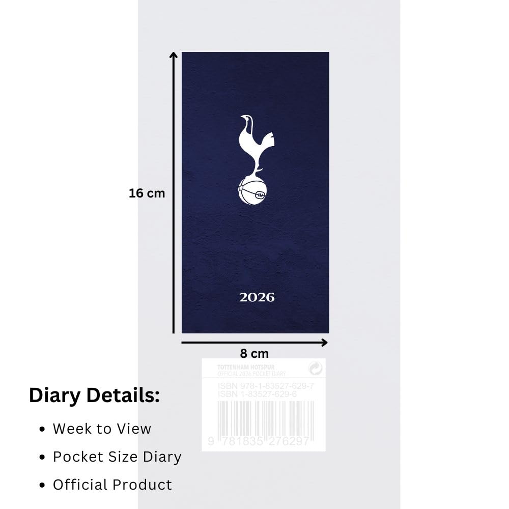Tottenham Hotspur FC Slim Diary 2026: 4 - Diaries By Tottenham Hotspur