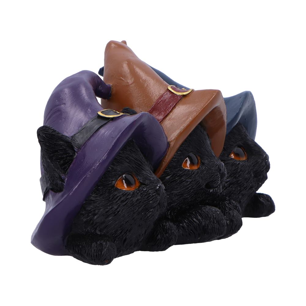 Trio of Mischief Witches Cats Figurine: 5 - Figurines Medium (15-29cm) By NN Designs
