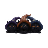 Trio of Mischief Witches Cats Figurine: 2 - Figurines Medium (15-29cm) By NN Designs