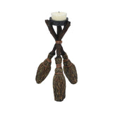 Triple Broomstick Witchcraft Tealight Holder: 5 - Candles & Holders By NN Designs