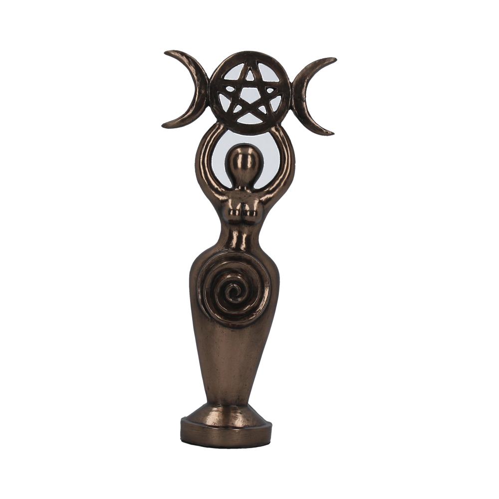 Triple Goddess Figurine Bronzed Wiccan Idol Ornament: 5 - Figures & Collectables By Gift Moments