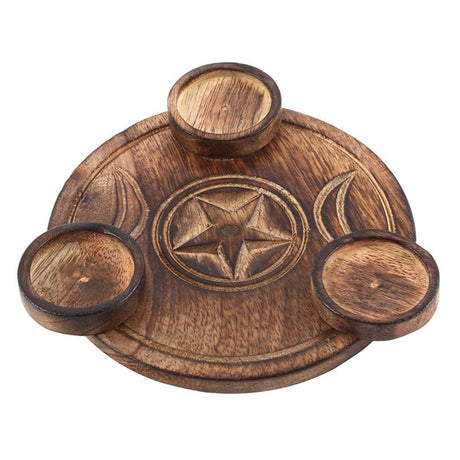 Triple Moon Tealight Candle Holder: 2 - Candle Holders By Gift Moments