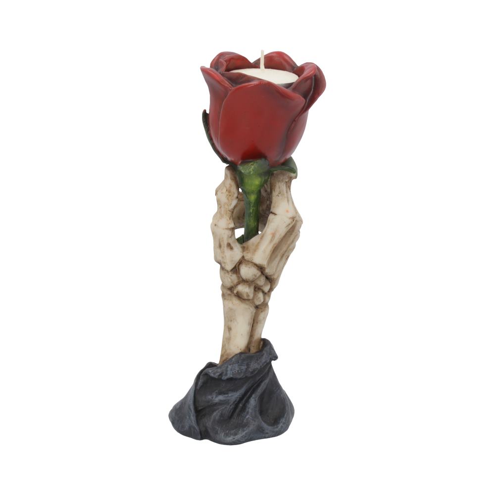 Eternal Flame Romantic Skeleton Hand Tealight Holder 20.5cm