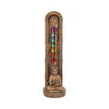 Bronzed Buddha Ascending Chakras Incense Burner 23.5cm - Shop Incense Holders At Gift Moments - 1