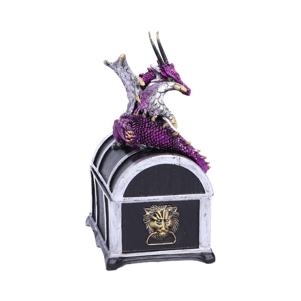 Reptilian Riches Dragon Sitting on a Treasure Chest Storage Box - Shop Boxes At Gift Moments - 4
