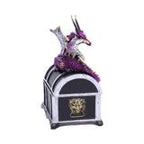 Reptilian Riches Dragon Sitting on a Treasure Chest Storage Box - Shop Boxes At Gift Moments - 4