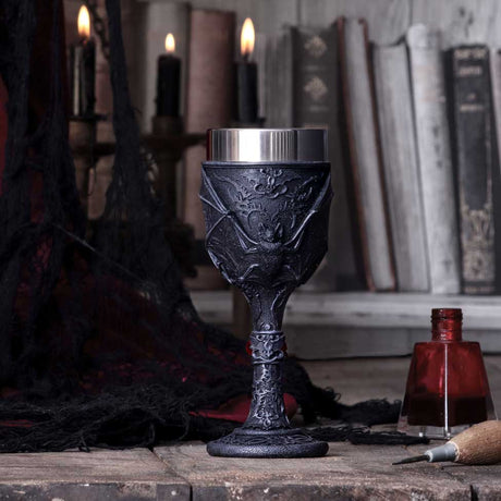 Dark Fang Bat Goblet 18.5cm - Shop Goblets & Chalices At Gift Moments - 1