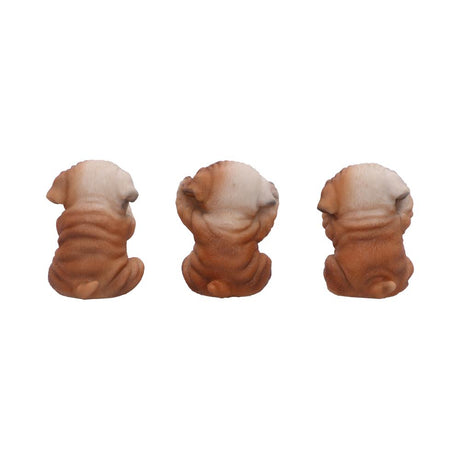 Three Wise Bulldogs Figurines (Set of 3) - Shop Figurines Small (Under 15cm) At Gift Moments - 4