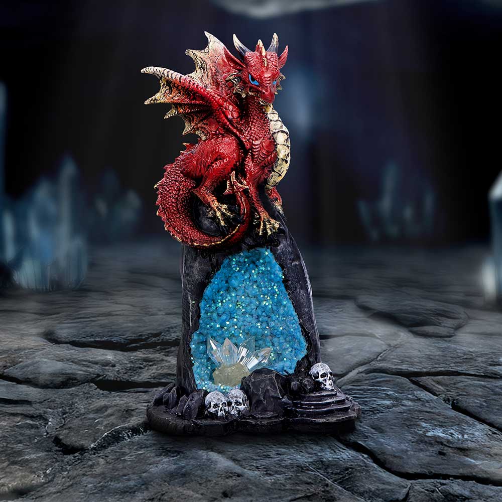 Crystal Cave Dweller Decorative Resin Dragon Figurine