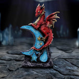 Lunar Perch Decorative Dragon Resin Figurine