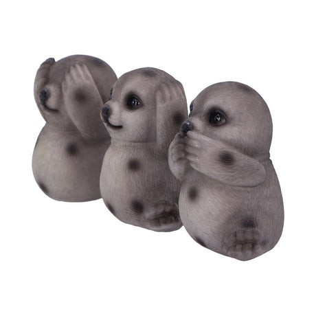 Three Wise Seals Decorative Resin Figurine Set - Shop Figurines Small (Under 15cm) At Gift Moments - 3