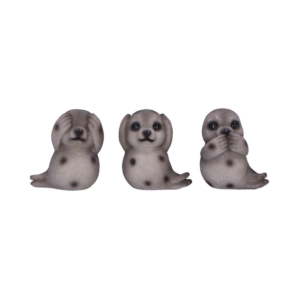 Three Wise Seals Decorative Resin Figurine Set - Shop Figurines Small (Under 15cm) At Gift Moments - 2